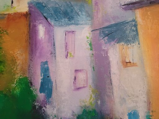 paysage semi abstrait